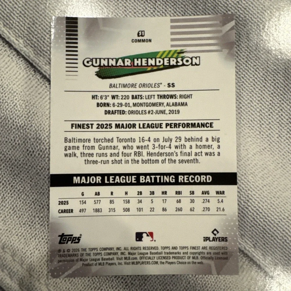 Topps 2026 finest